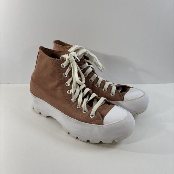 Converse Chuck Taylor All Star Lugged Mineral Clay A02565C Women's Size 9 HI-TOP - Picture 1 of 7